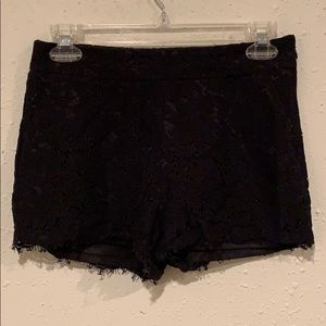 Black Lace Shorts